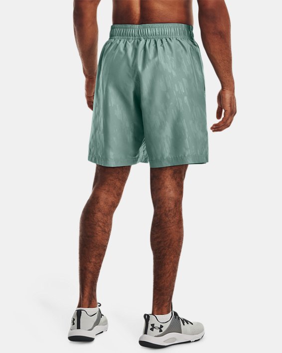 Men's UA Woven Emboss Shorts, Green, pdpMainDesktop image number 1